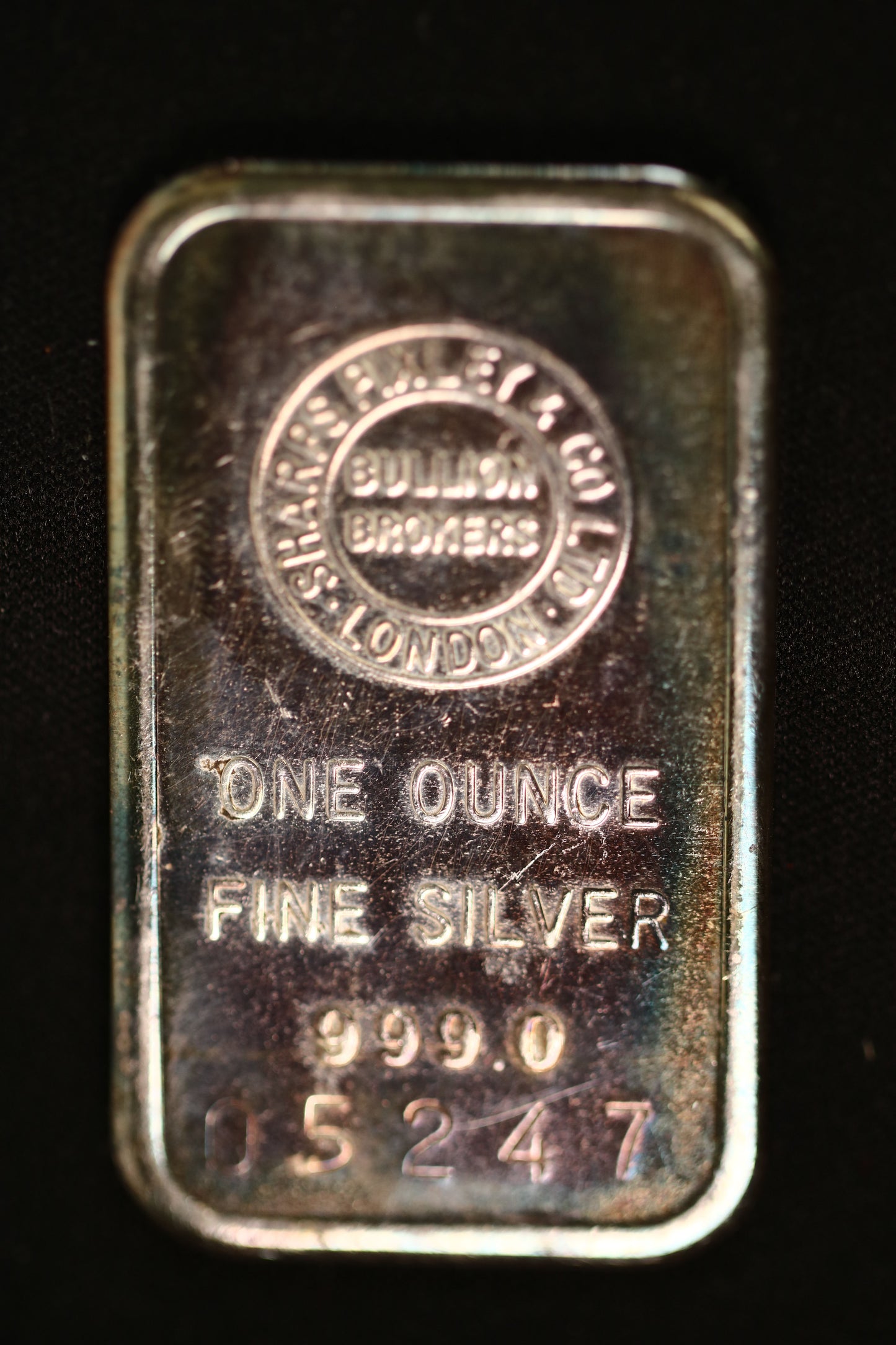 Sharps Pixley & Co. London Silver Bullion 05247 A3507