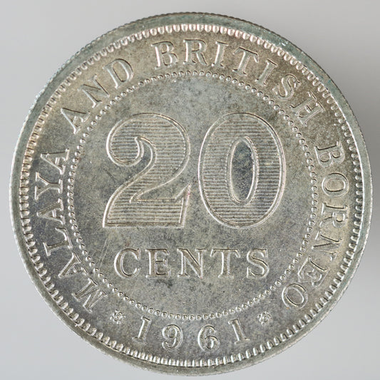 Malaya & British Borneo 1961 20 Cent A3604