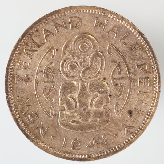 New Zealand 1941 1/2 Penny A3606