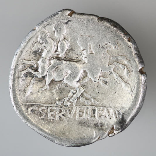 Roman Republic 136 BC C.Servillis M. f Denarius A3619