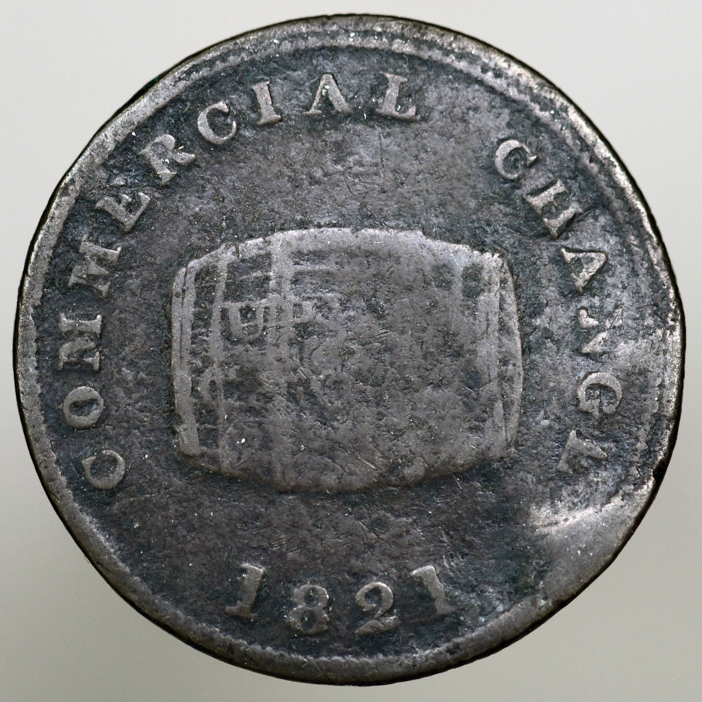 Upper Canada 1821 Halfpenny Token A2631