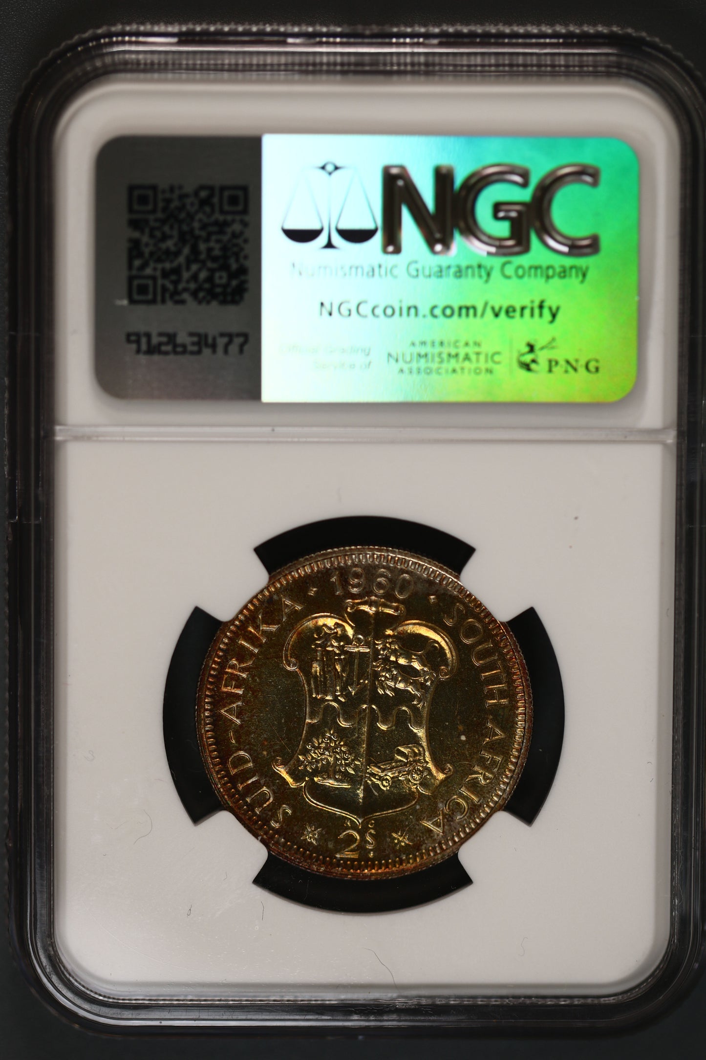 South Africa 1960, 2 Shilling PF-66 S797