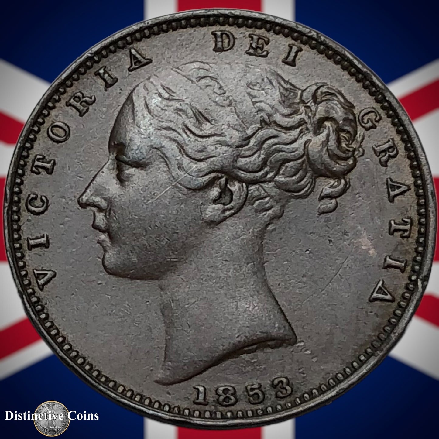 Great Britain 1853 Farthing 1/4d GB3456
