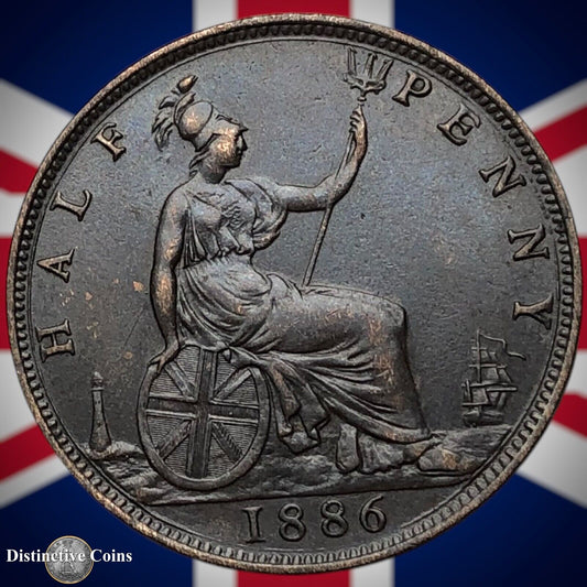 Great Britain 1886 Half Penny 1/2d GB5588