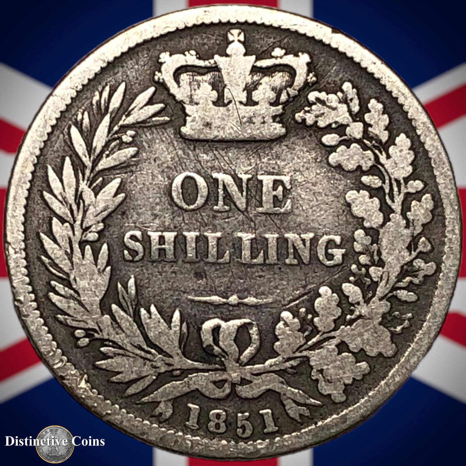 Great Britain 1851 British One Shilling GB0215
