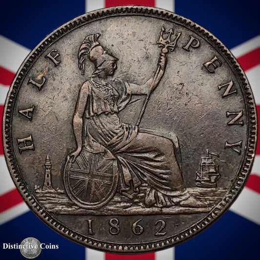 Great Britain 1862 Half Penny 1/2d GB5440