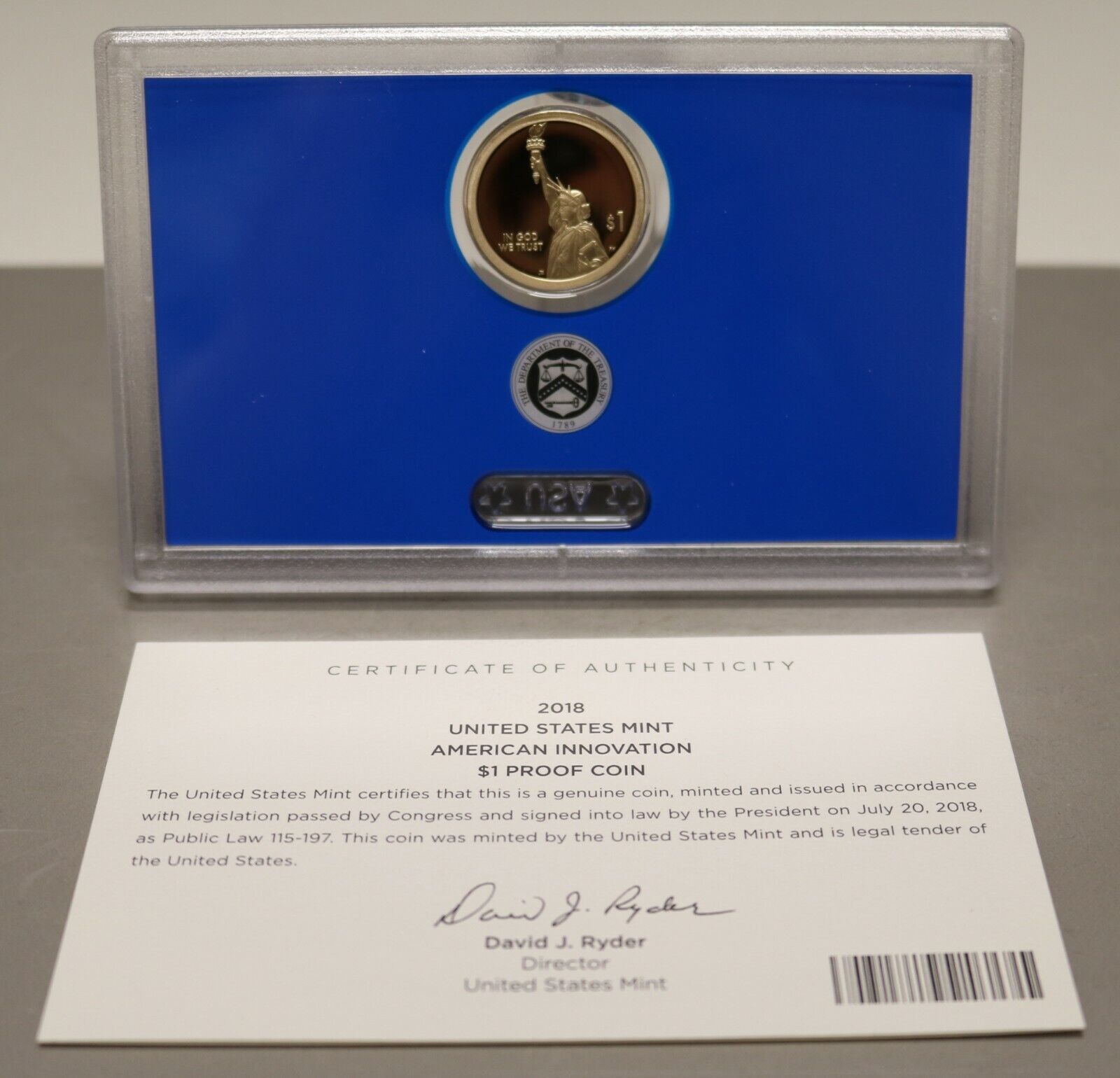 US 2018 American Innovation $1 Proof Coin   B235