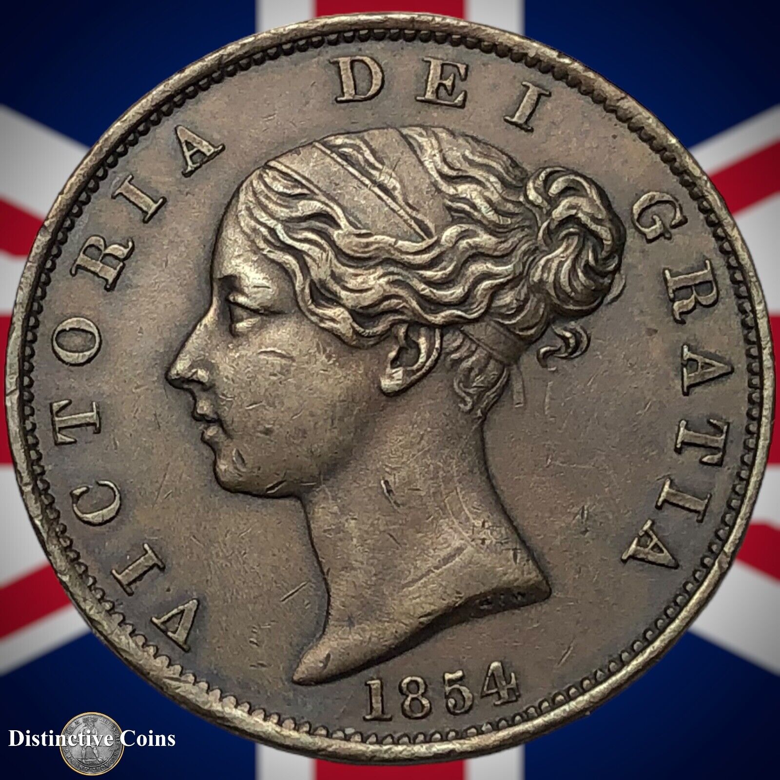 Great Britain 1854 Half Penny 1/2d GB5288
