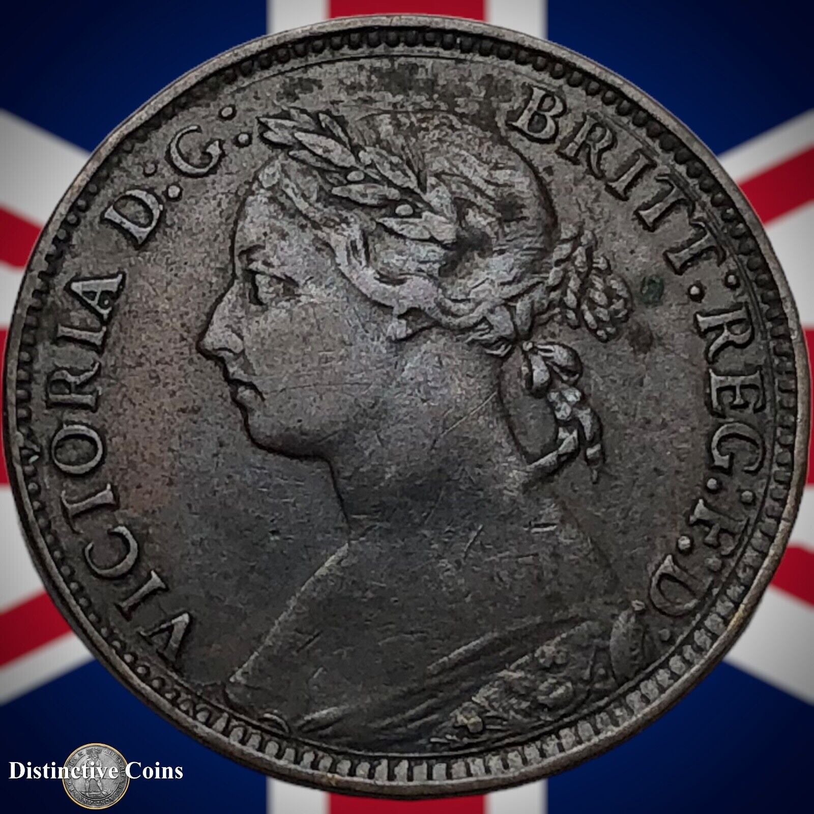 Great Britain 1895 Farthing 1/4d GB4391