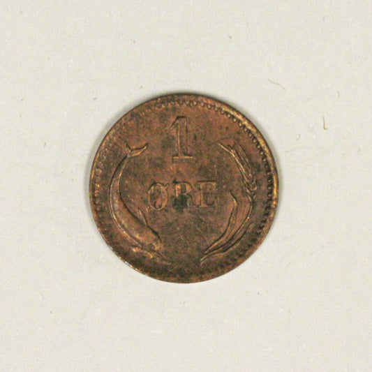 Denmark 1880 1 Ore