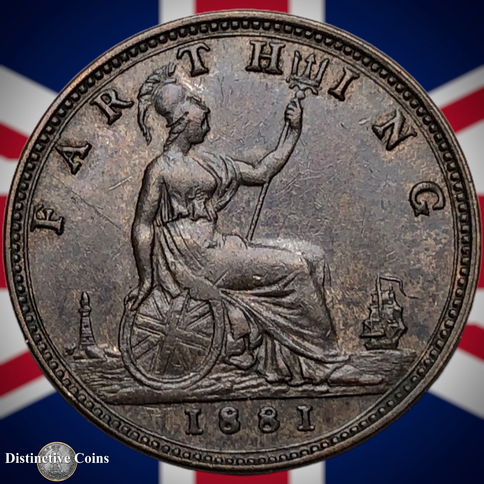 Great Britain 1881 Farthing 1/4d GB3865