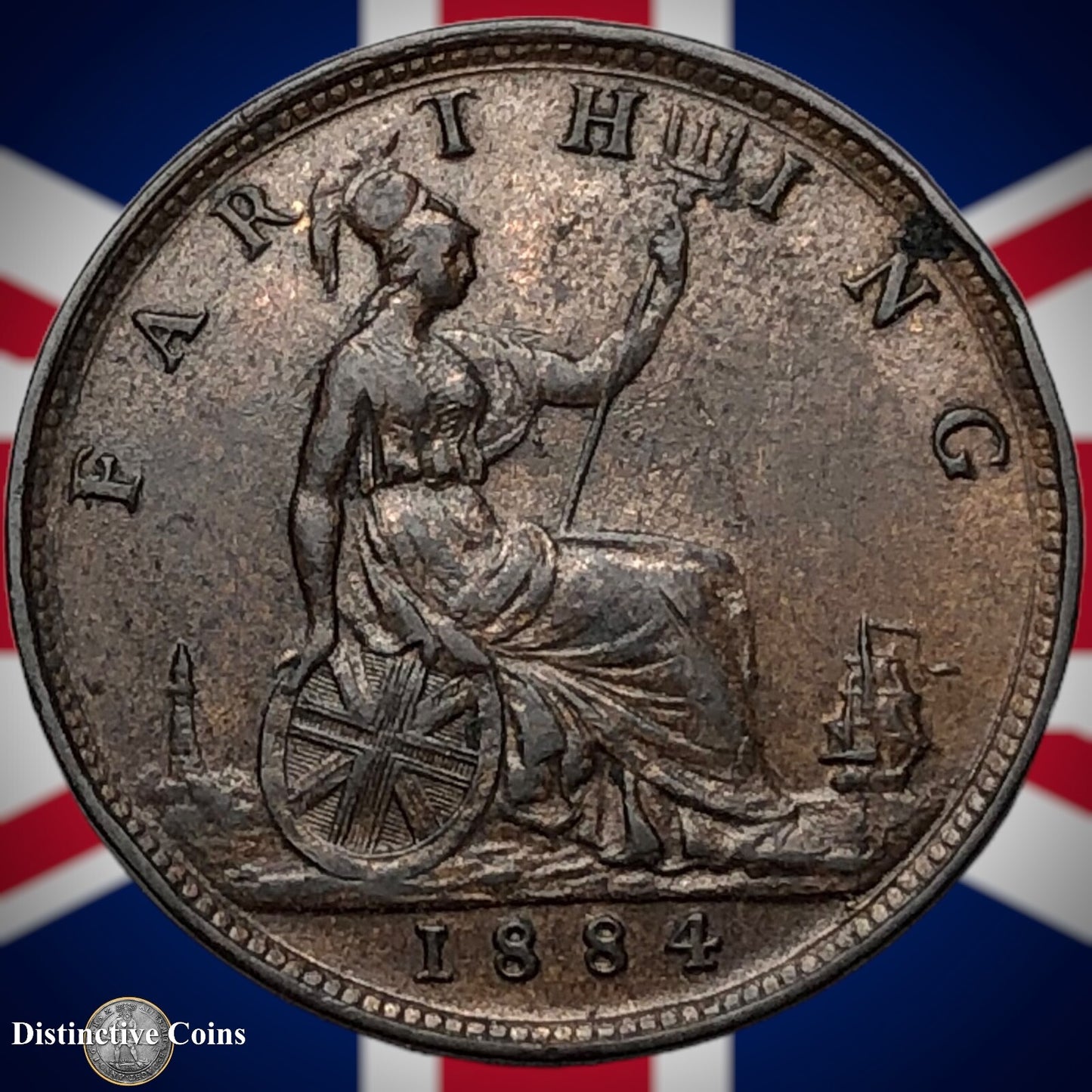 Great Britain 1884 Farthing 1/4d GB4104