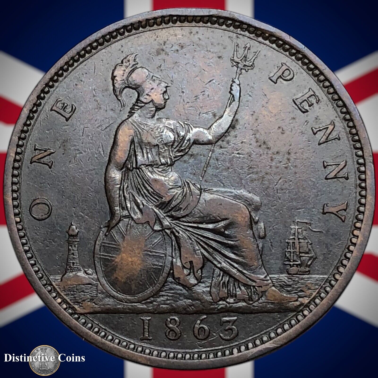 Great Britain 1863 Penny 1d GB6247