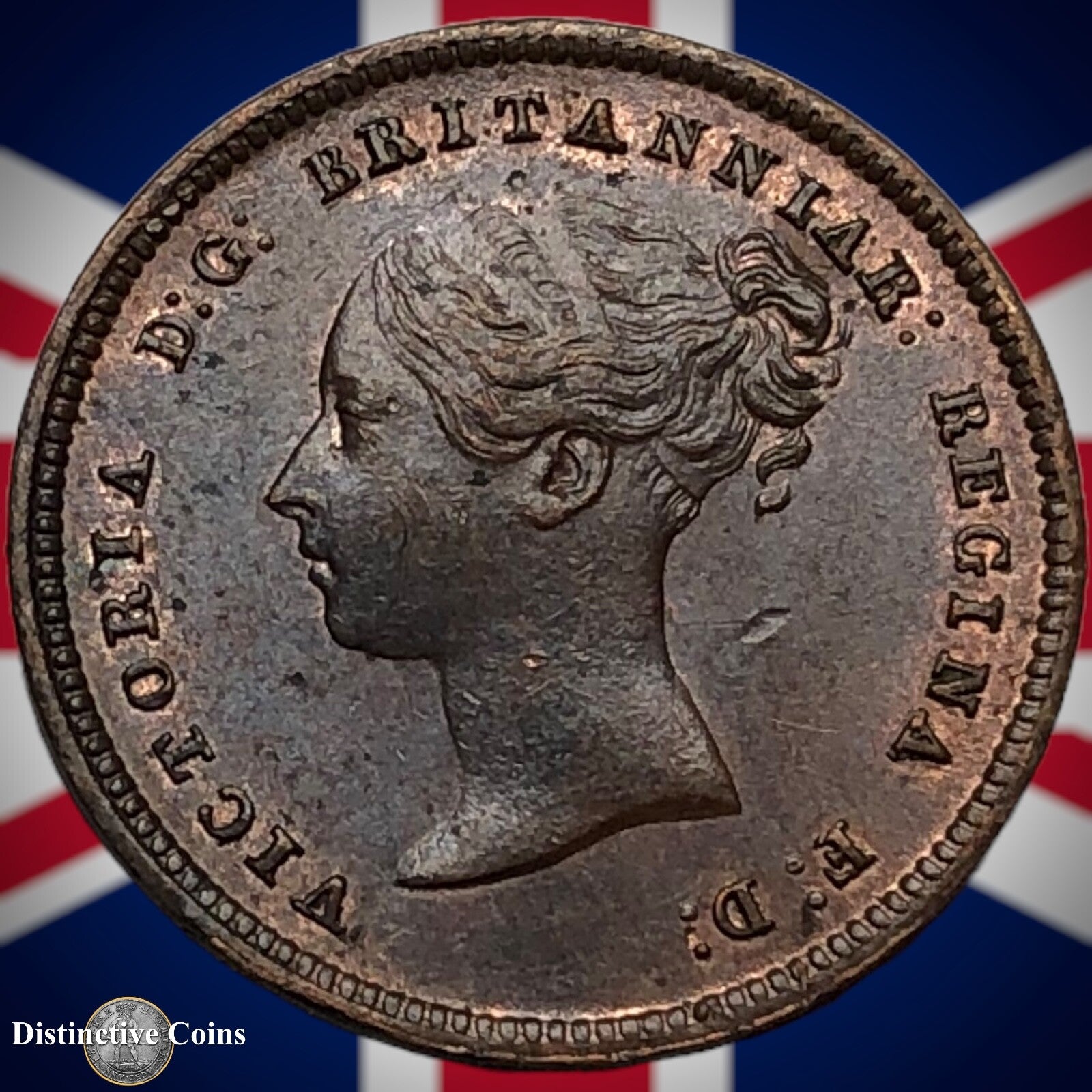 Great Britain 1844 Half Farthing 1/2 Penny GB3115