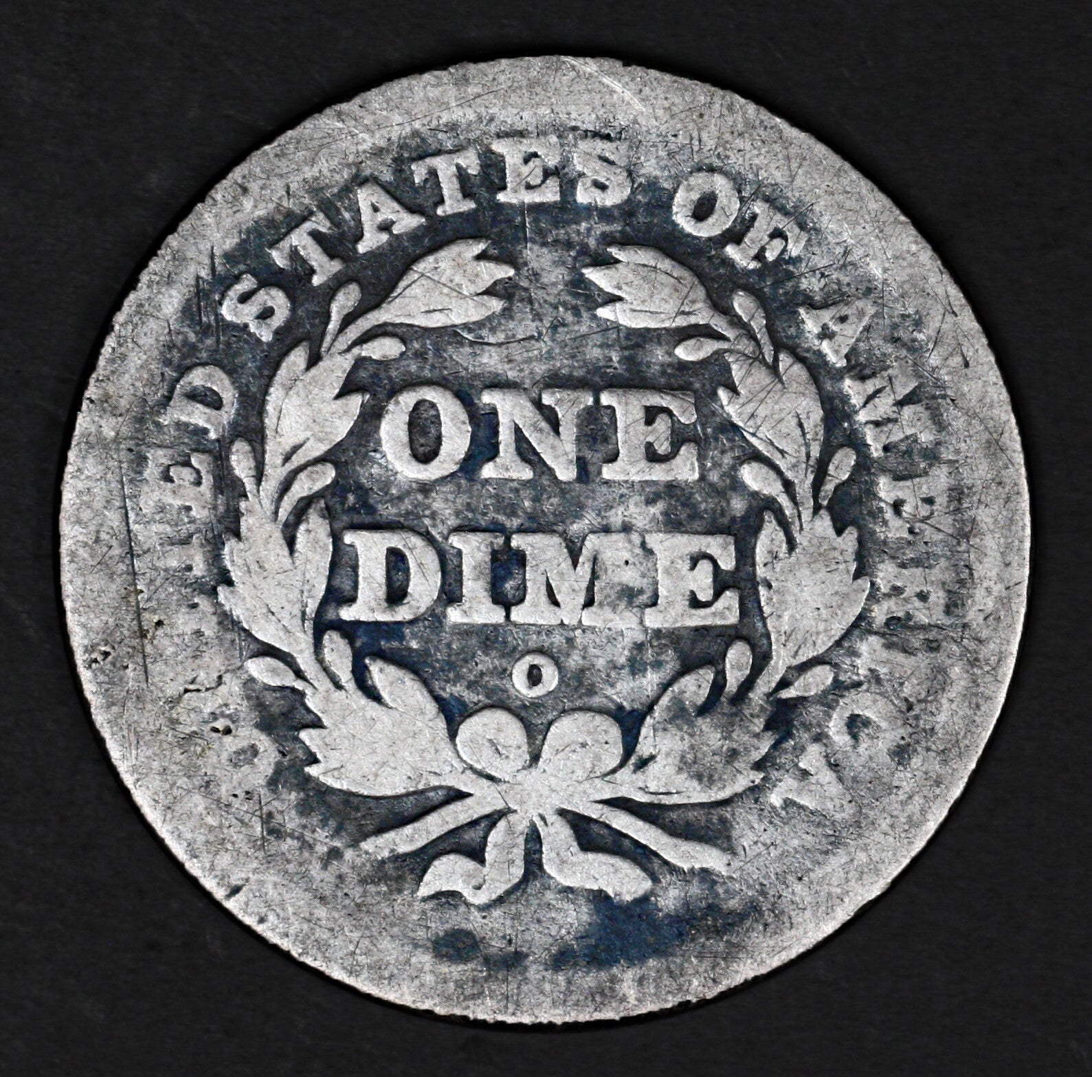 US 1840 O Seated Liberty Dime No Drapery  A3224