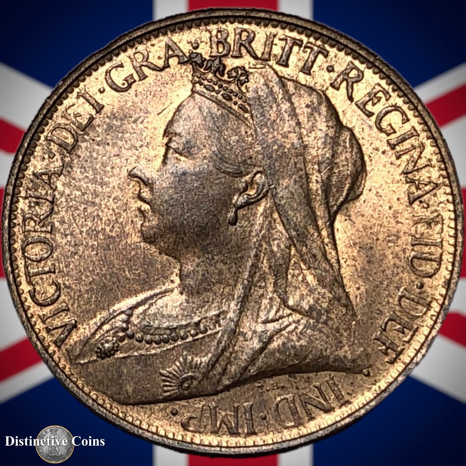 Great Britain 1895 Farthing 1/4d GB4409