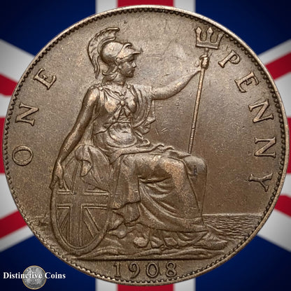 Great Britain 1908 Penny 1d GB6703