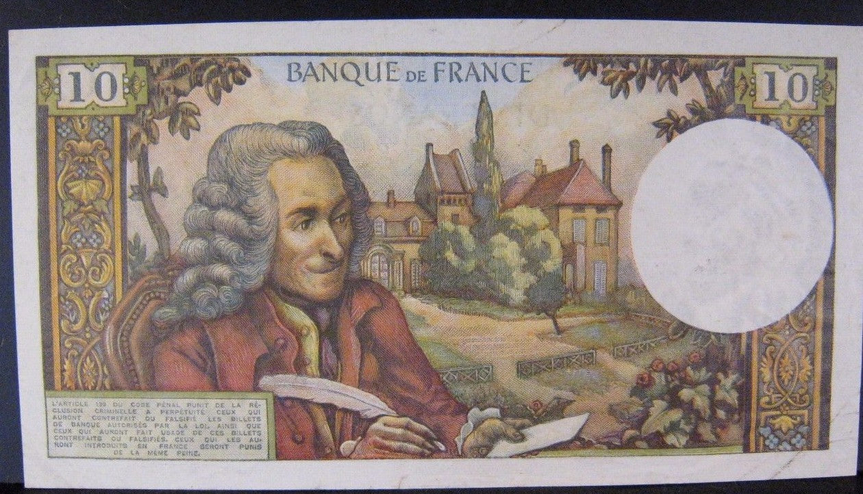 1972 France, Bank of 10 Francs P-147d Nice  