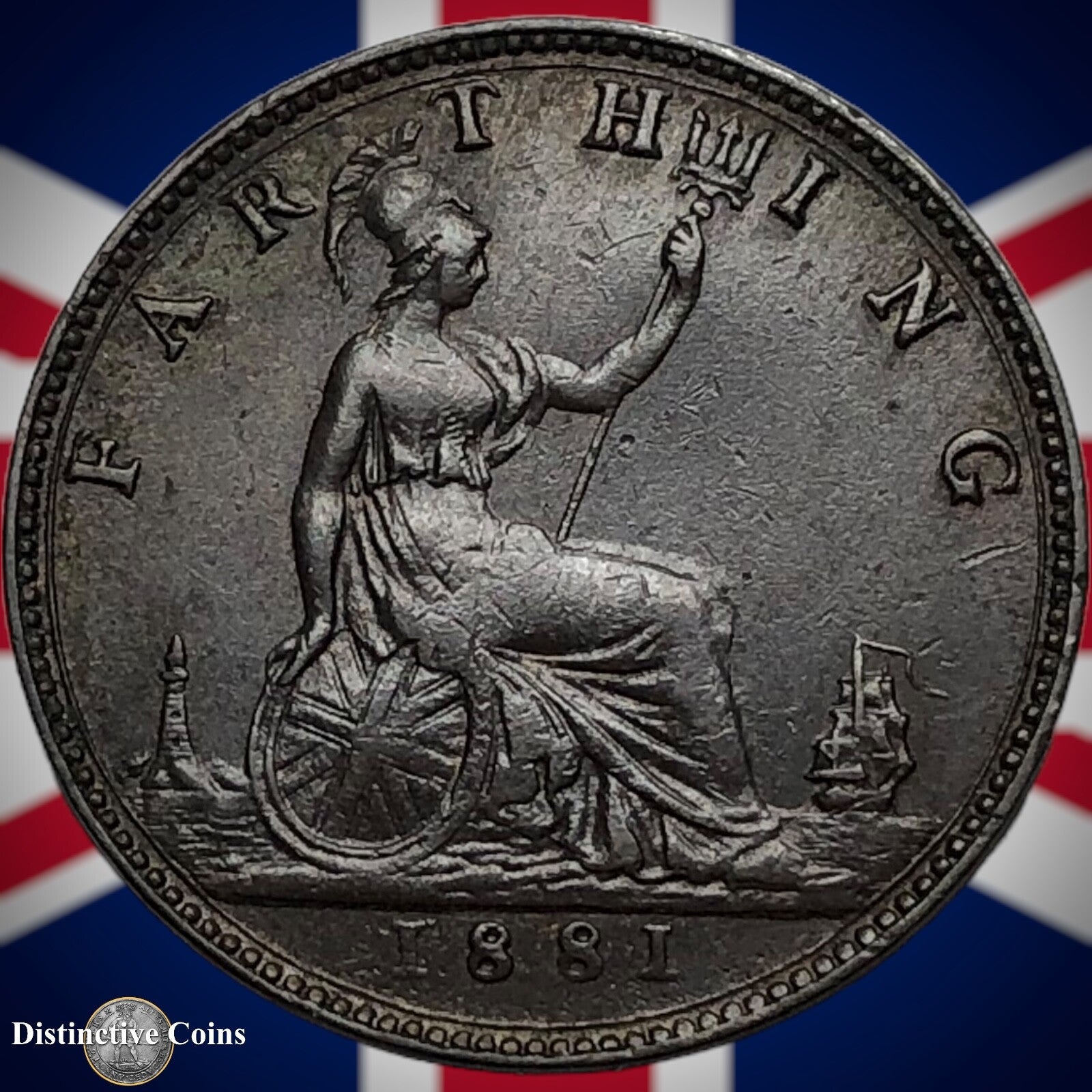 Great Britain 1881 Farthing 1/4d GB3862