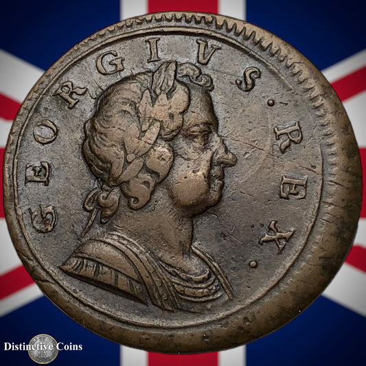Great Britain 1724 Half Penny 1/2d GB5038