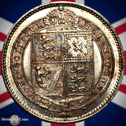 Great Britain 1887 British One Shilling GB0520