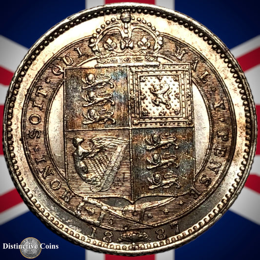 Great Britain 1887 British One Shilling GB0520