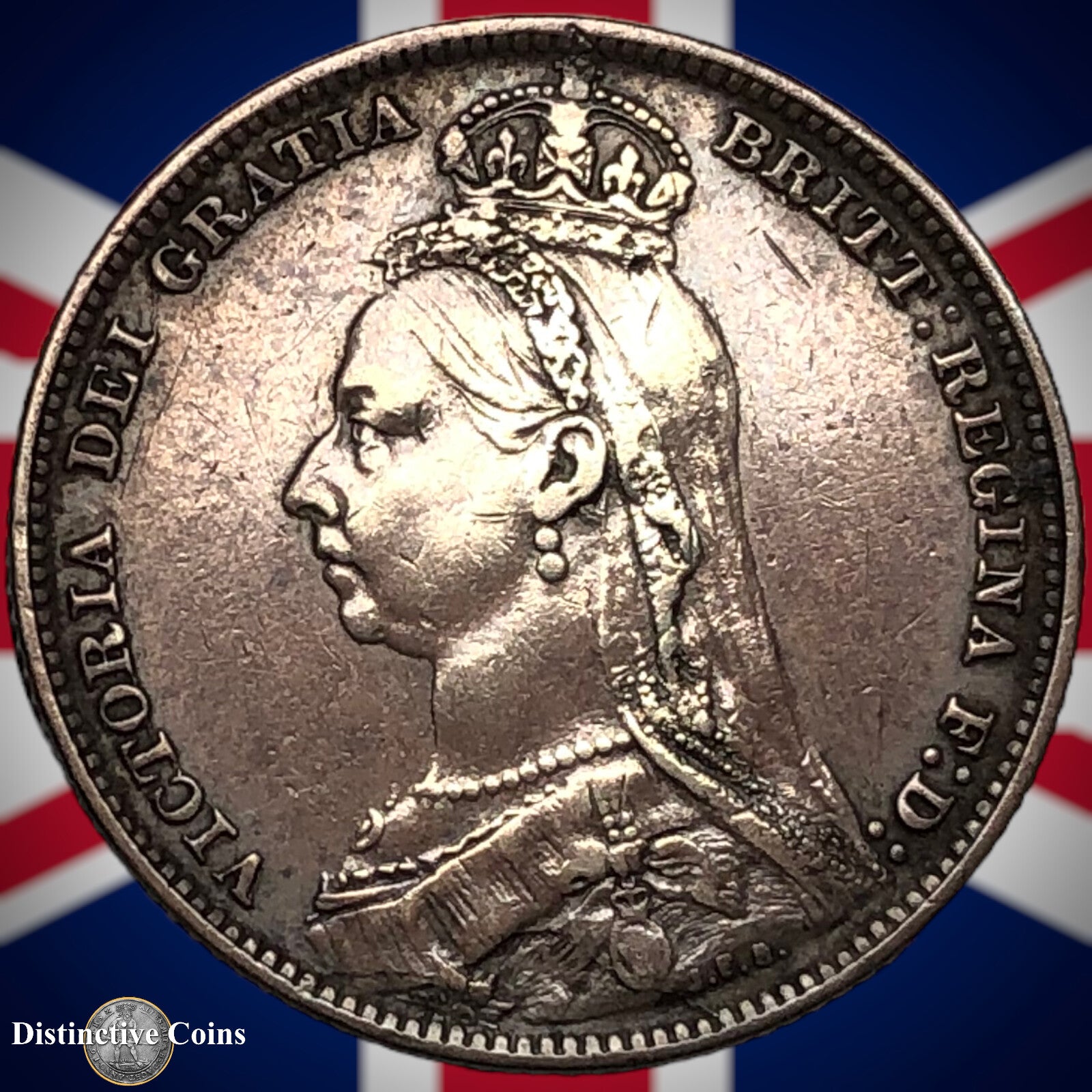 Great Britain 1891 British One Shilling GB0582