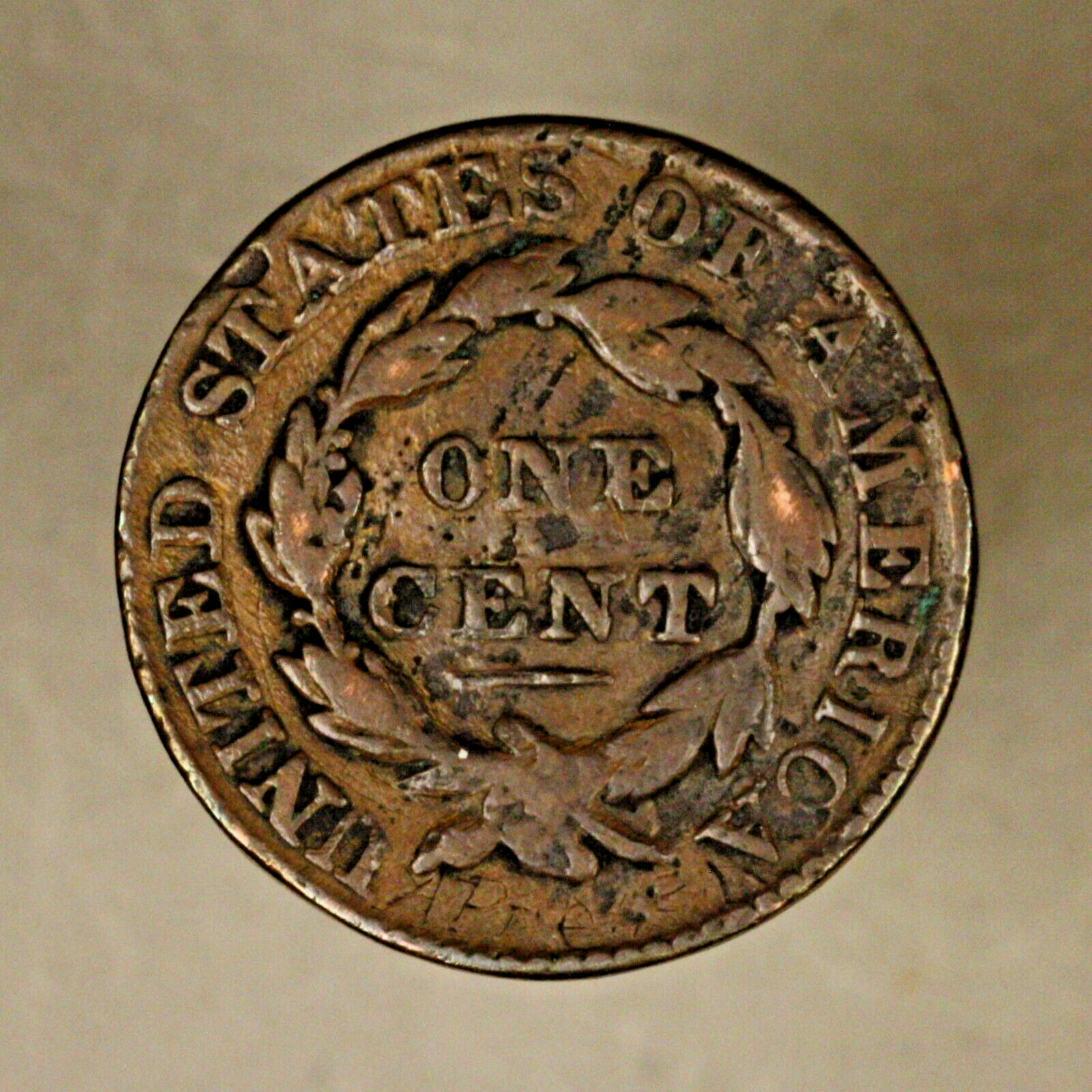 1828 Large Cent Large Narrow Date