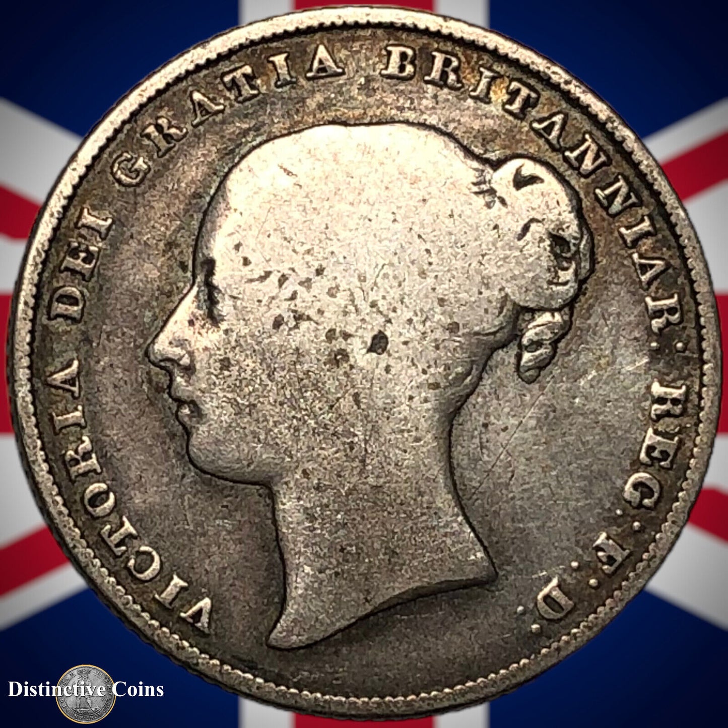 Great Britain 1856 British One Shilling GB0225