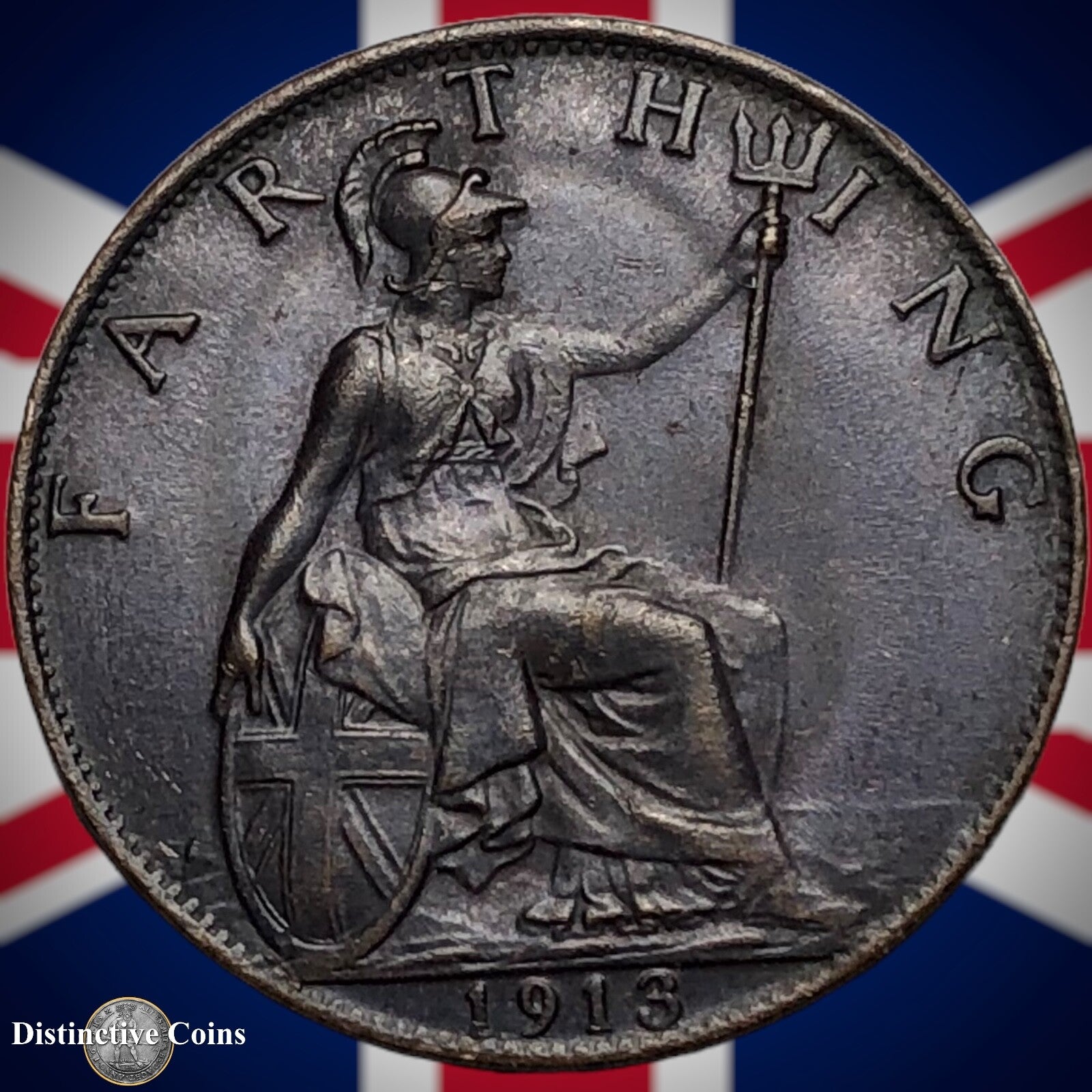 Great Britain 1913 Farthing 1/4d GB4669