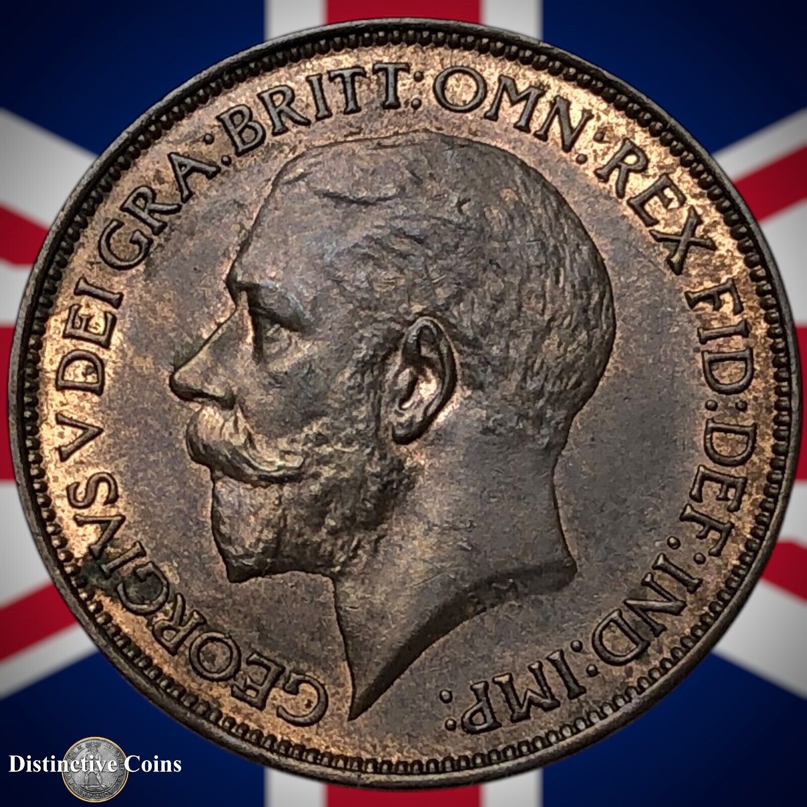 Great Britain 1925 Half Penny 1/2d GB5915