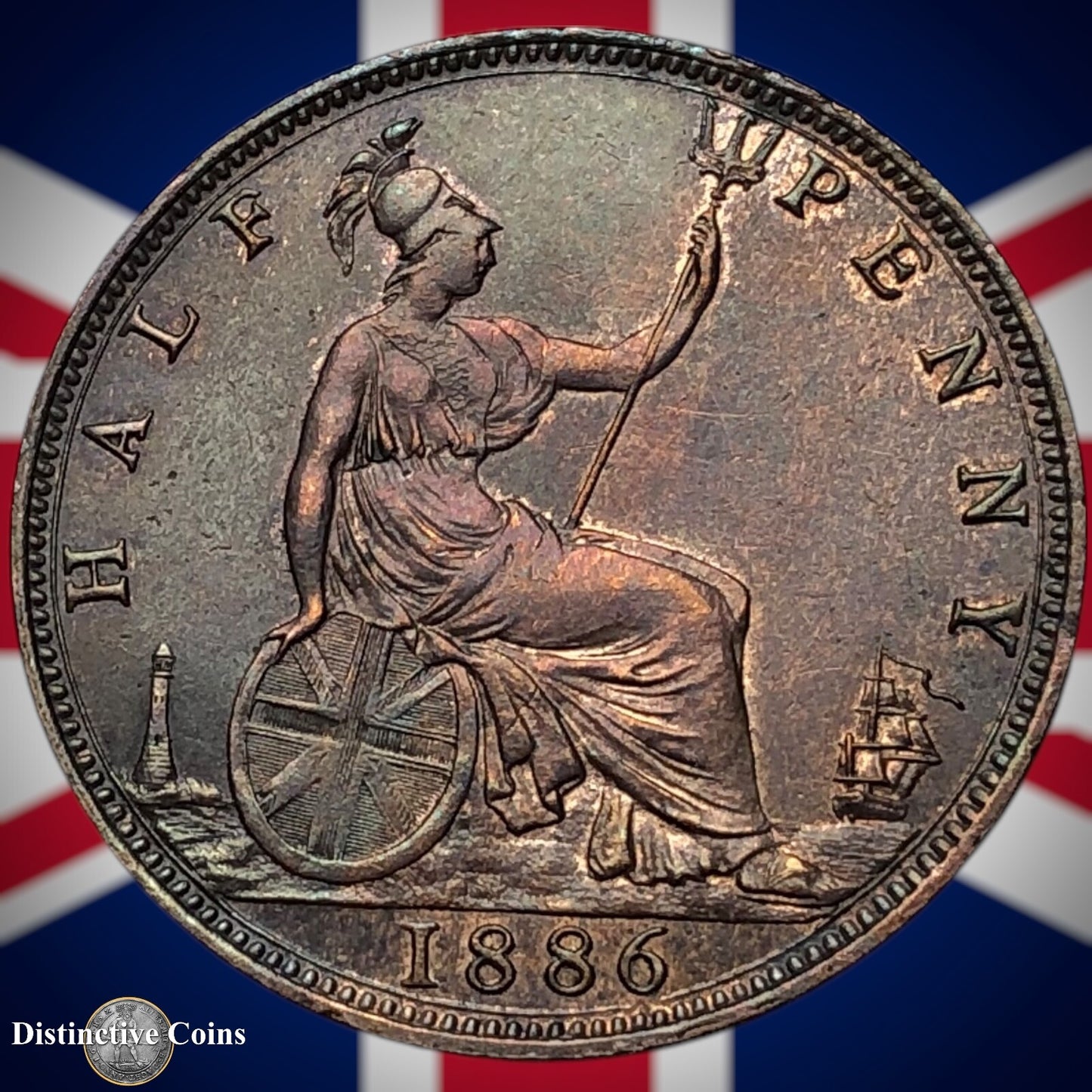 Great Britain 1886 Half Penny 1/2d GB5597
