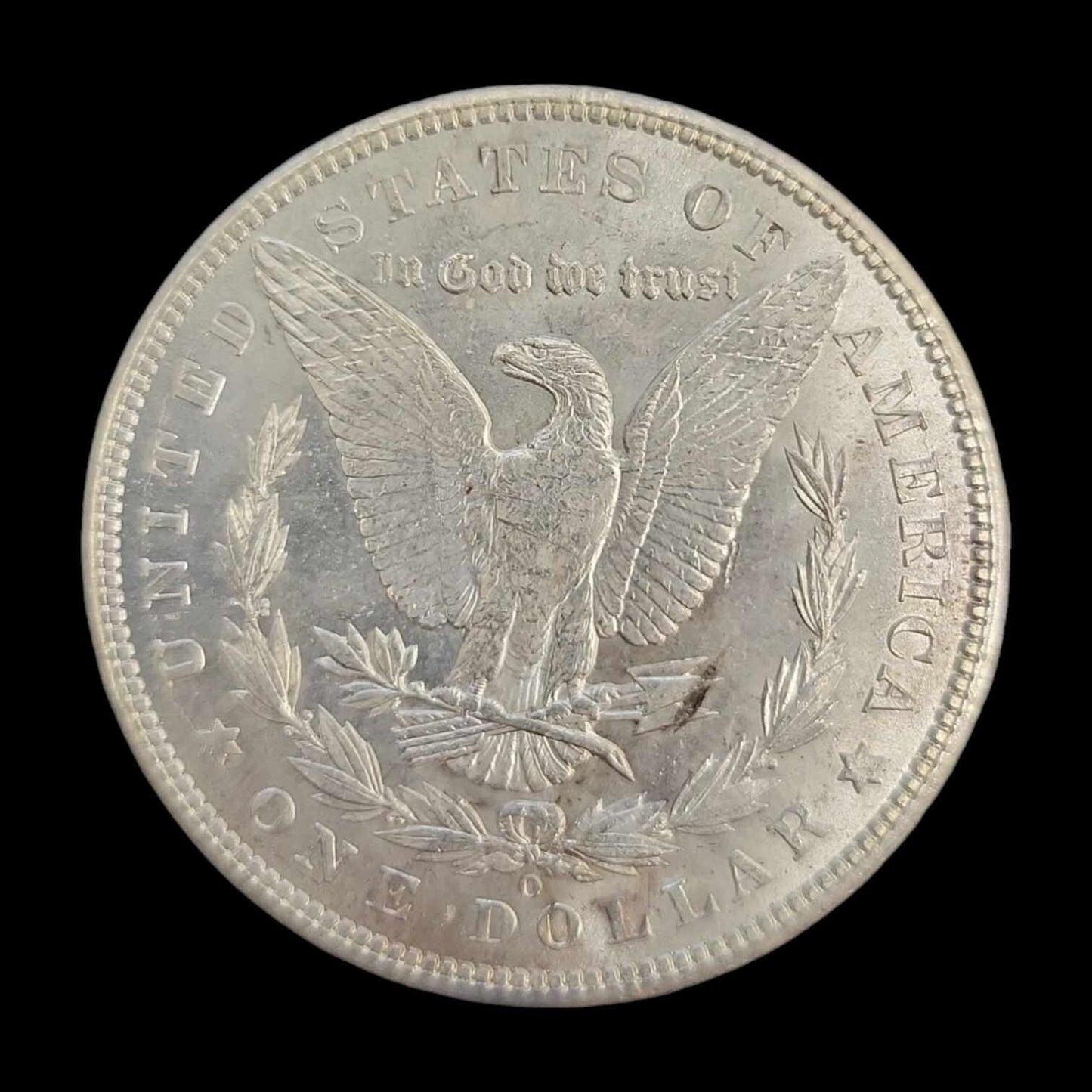 US 1902 O Morgan Dollar Lamination Error  A3377