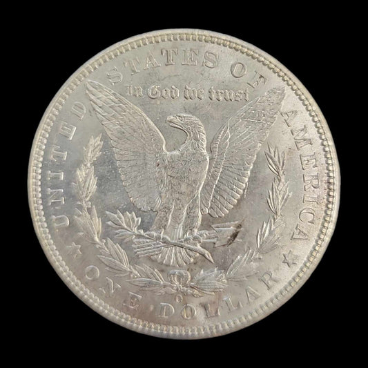 US 1902 O Morgan Dollar Lamination Error  A3377