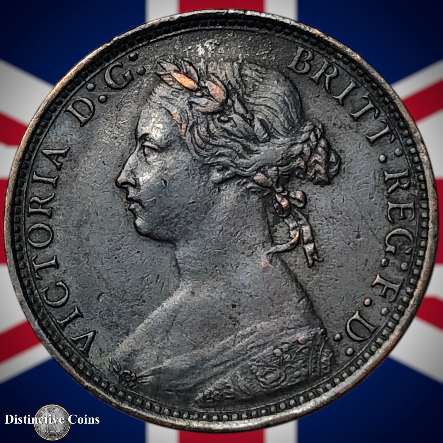 Great Britain 1876 H Half Penny 1/2d GB5530