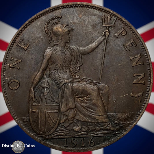 Great Britain 1916 Penny 1d GB6825