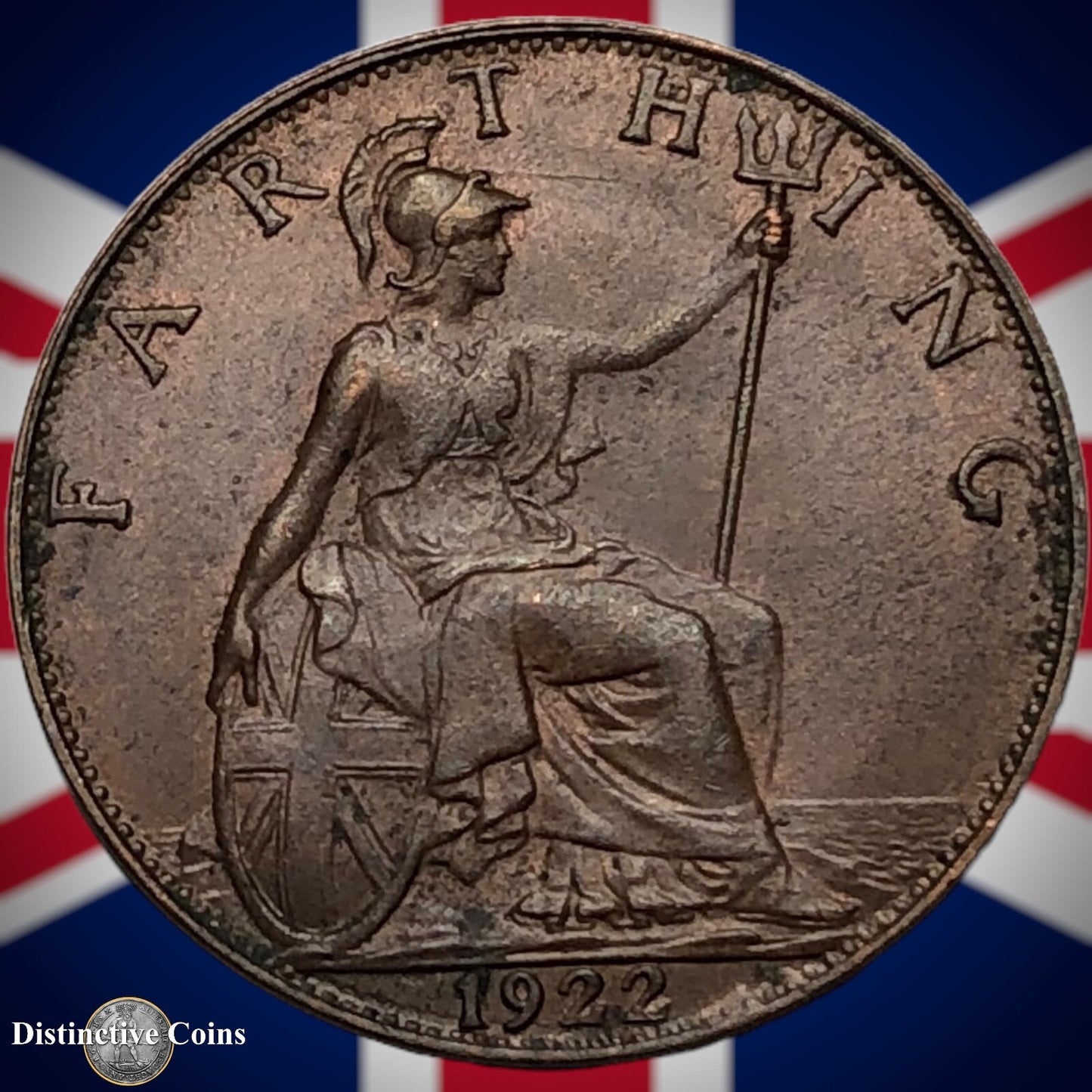 Great Britain 1922 Farthing 1/4d GB4748