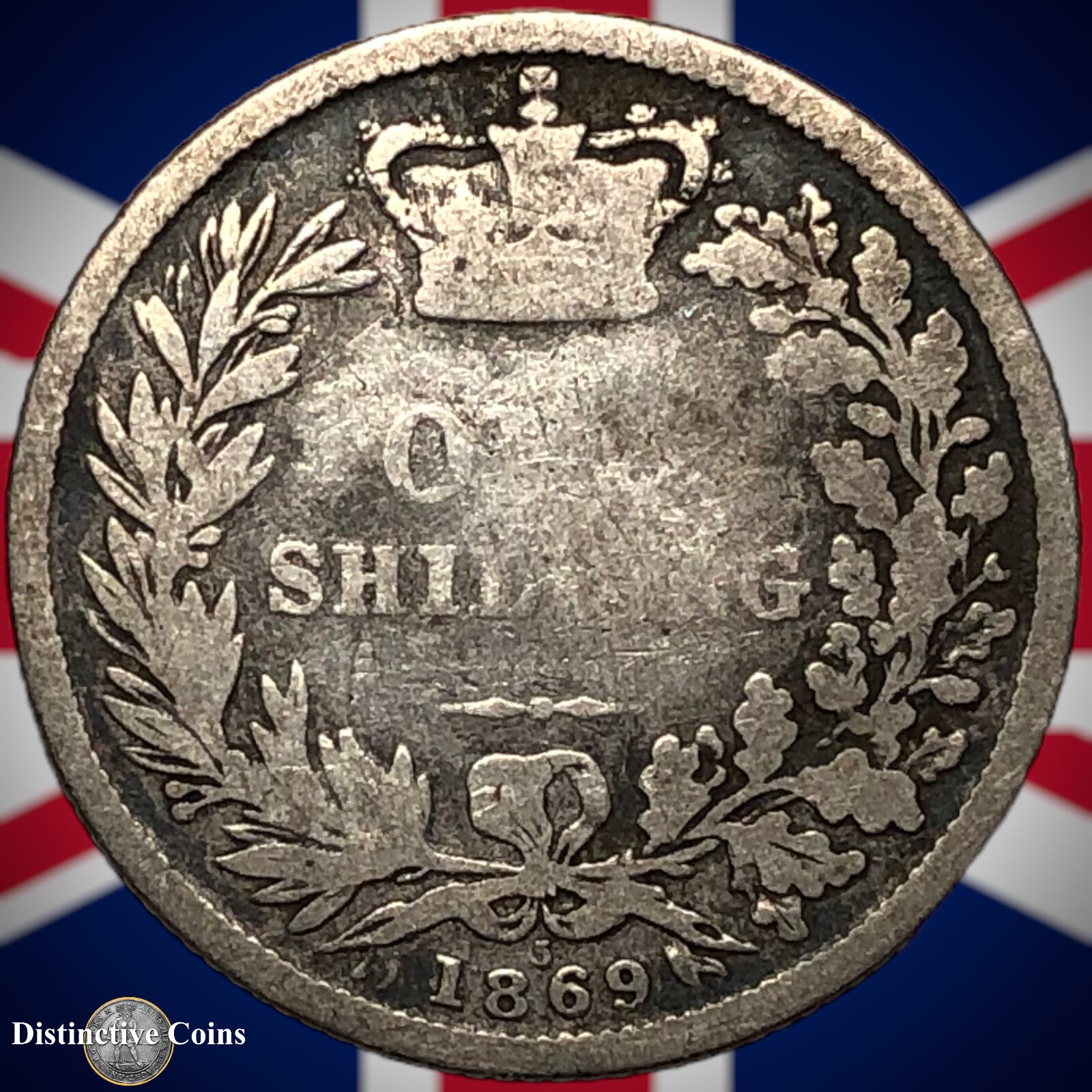 Great Britain 1869 British One Shilling GB0305
