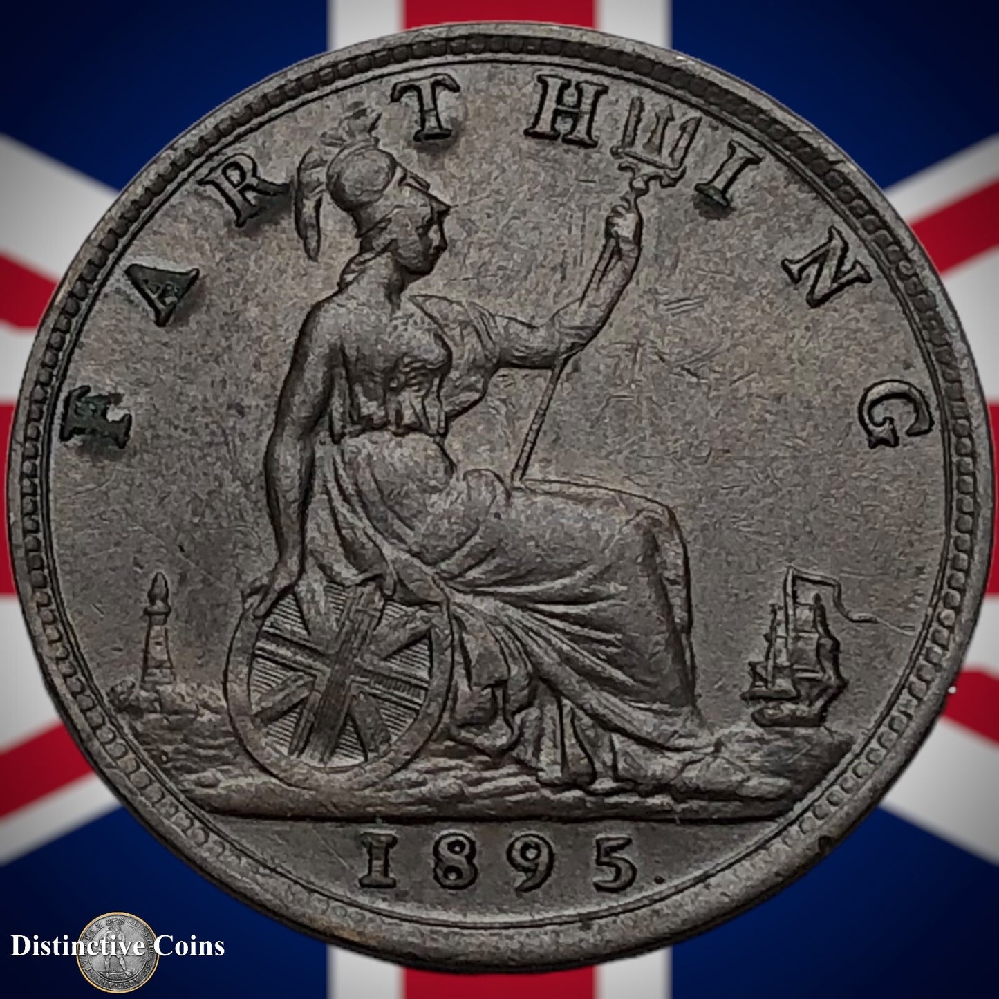 Great Britain 1895 Farthing 1/4d GB4401