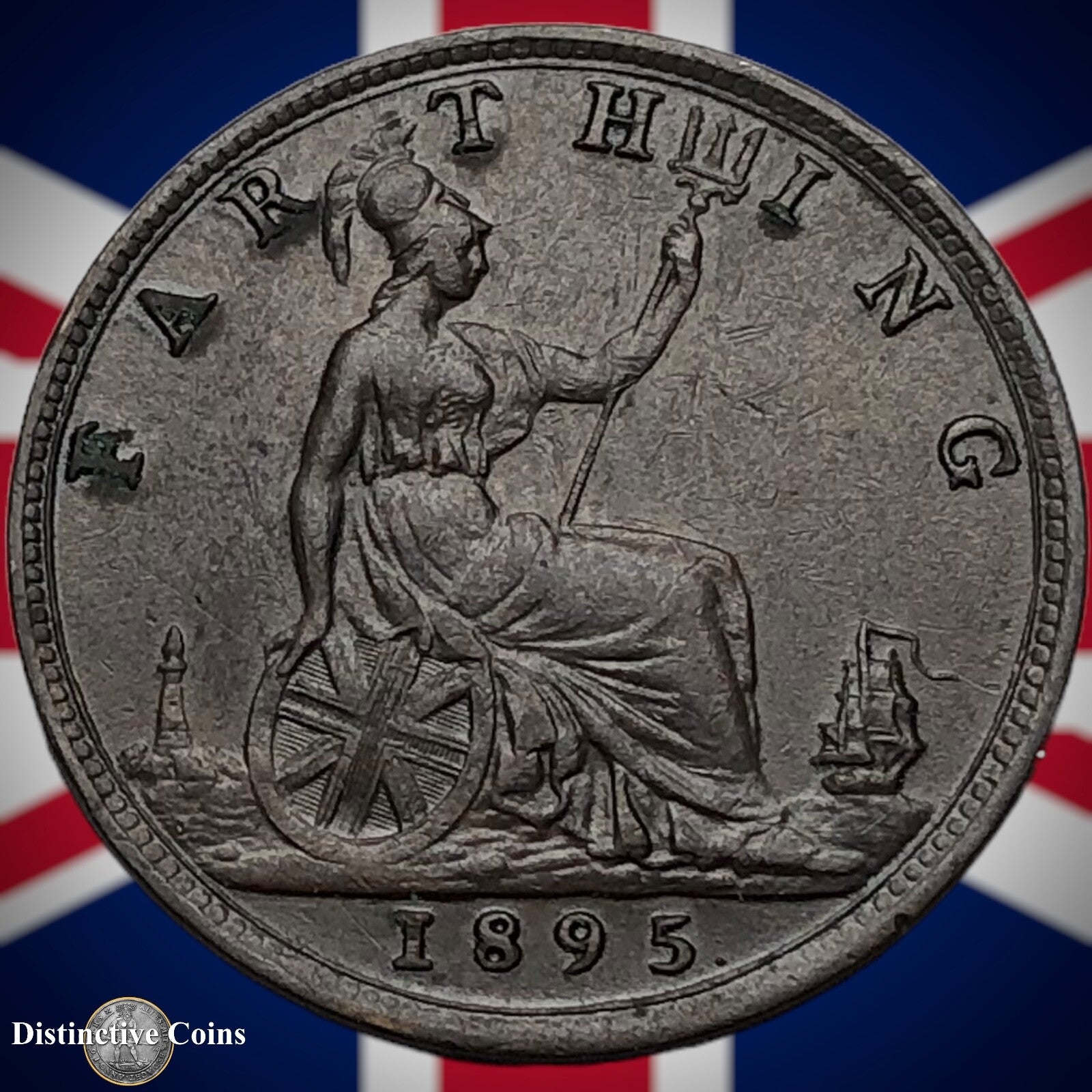 Great Britain 1895 Farthing 1/4d GB4401