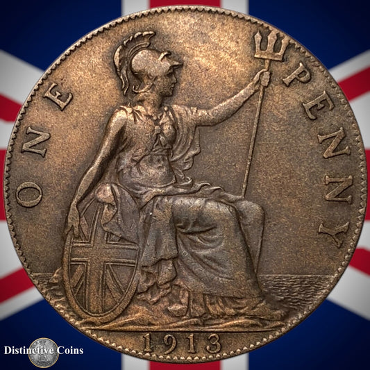 Great Britain 1913 Penny 1d GB6804