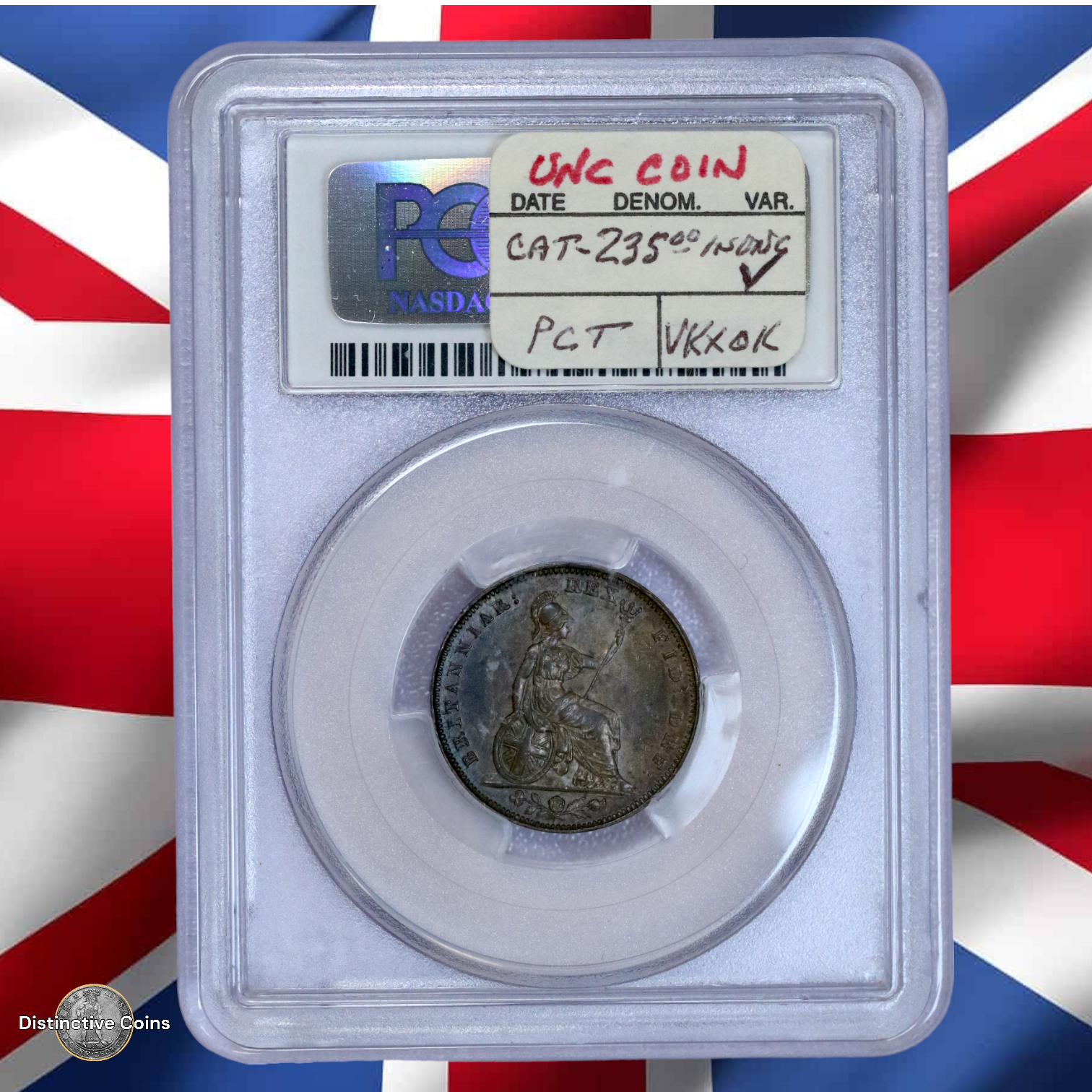 Great Britain 1826 Farthing PCGS AU58 - GBS036