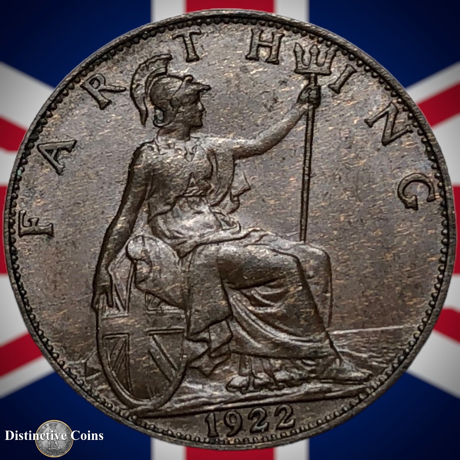 Great Britain 1922 Farthing 1/4d GB4764