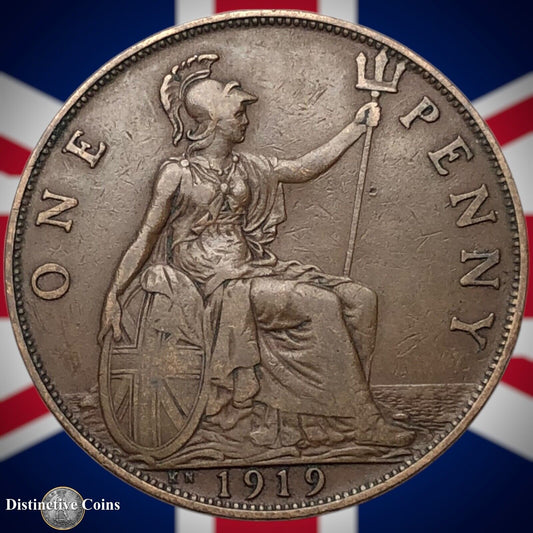 Great Britain 1919 KN Penny 1d GB6944