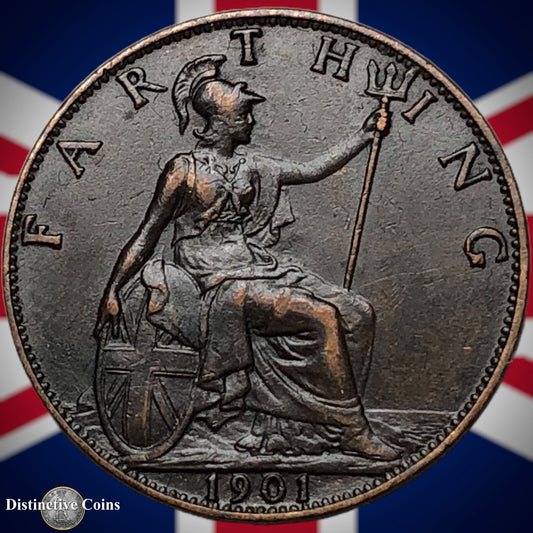 Great Britain 1901 Farthing 1/4d GB4485