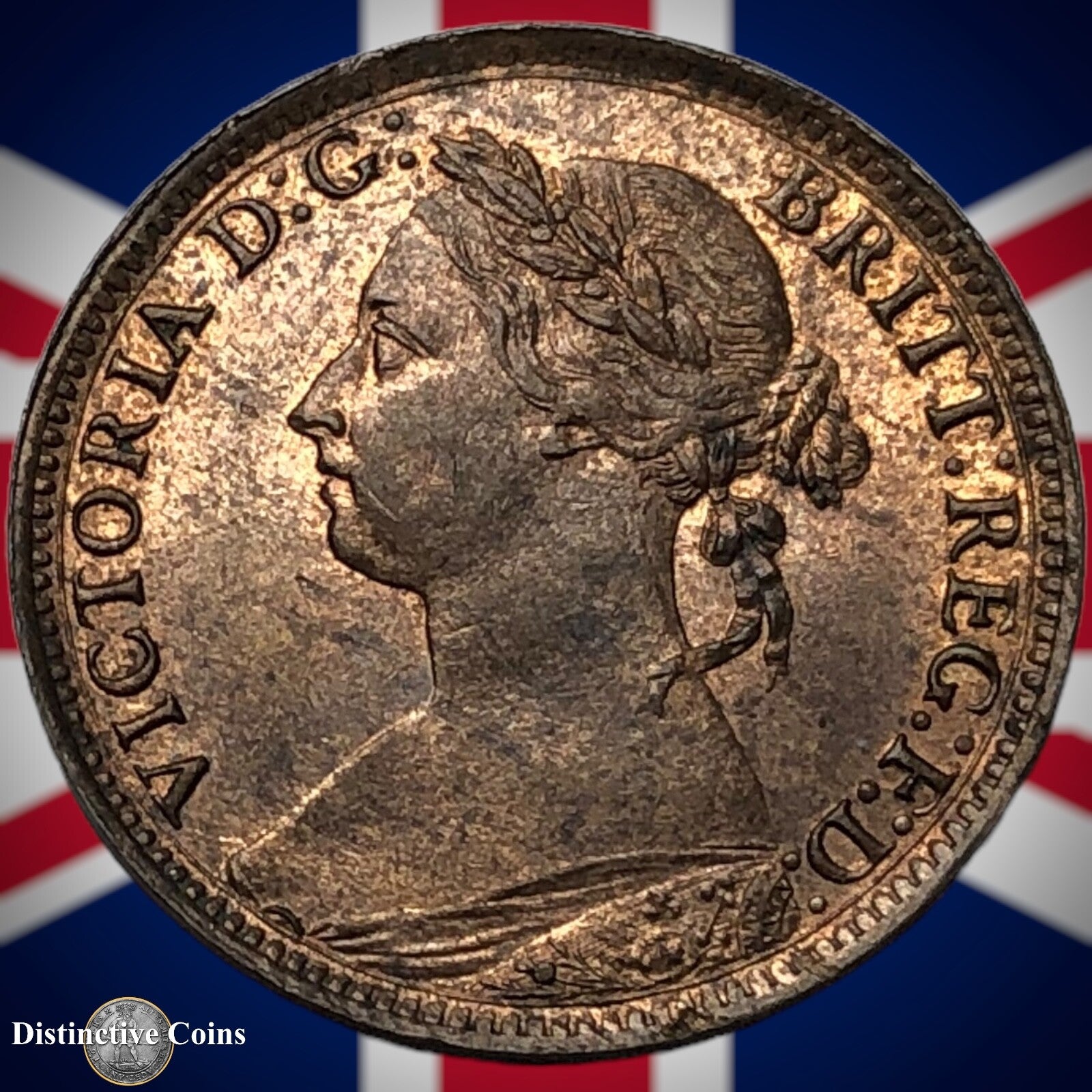 Great Britain 1884 Farthing 1/4d GB4131