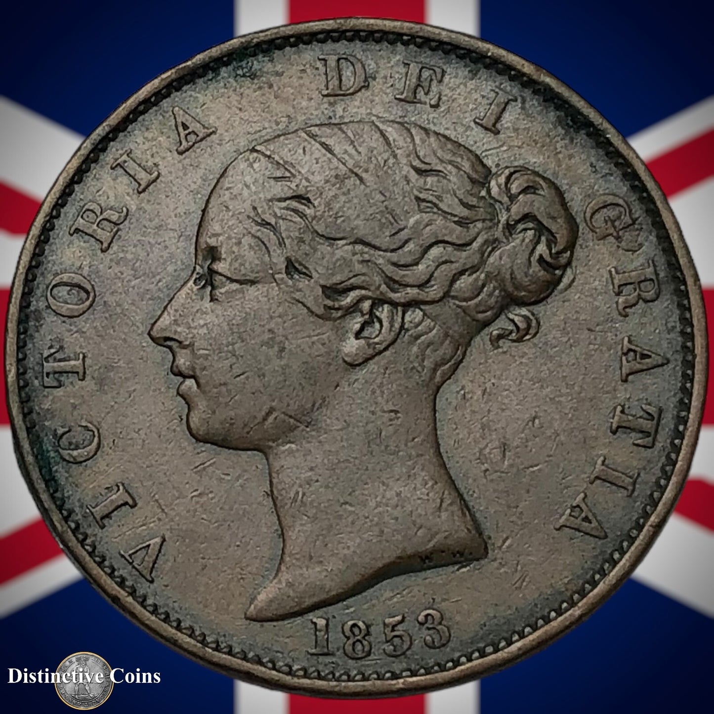 Great Britain 1853 Half Penny 1/2d GB5254