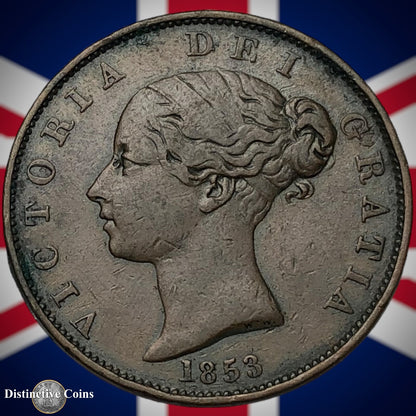 Great Britain 1853 Half Penny 1/2d GB5254