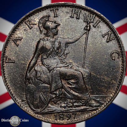 Great Britain 1897 Farthing 1/4d GB4443