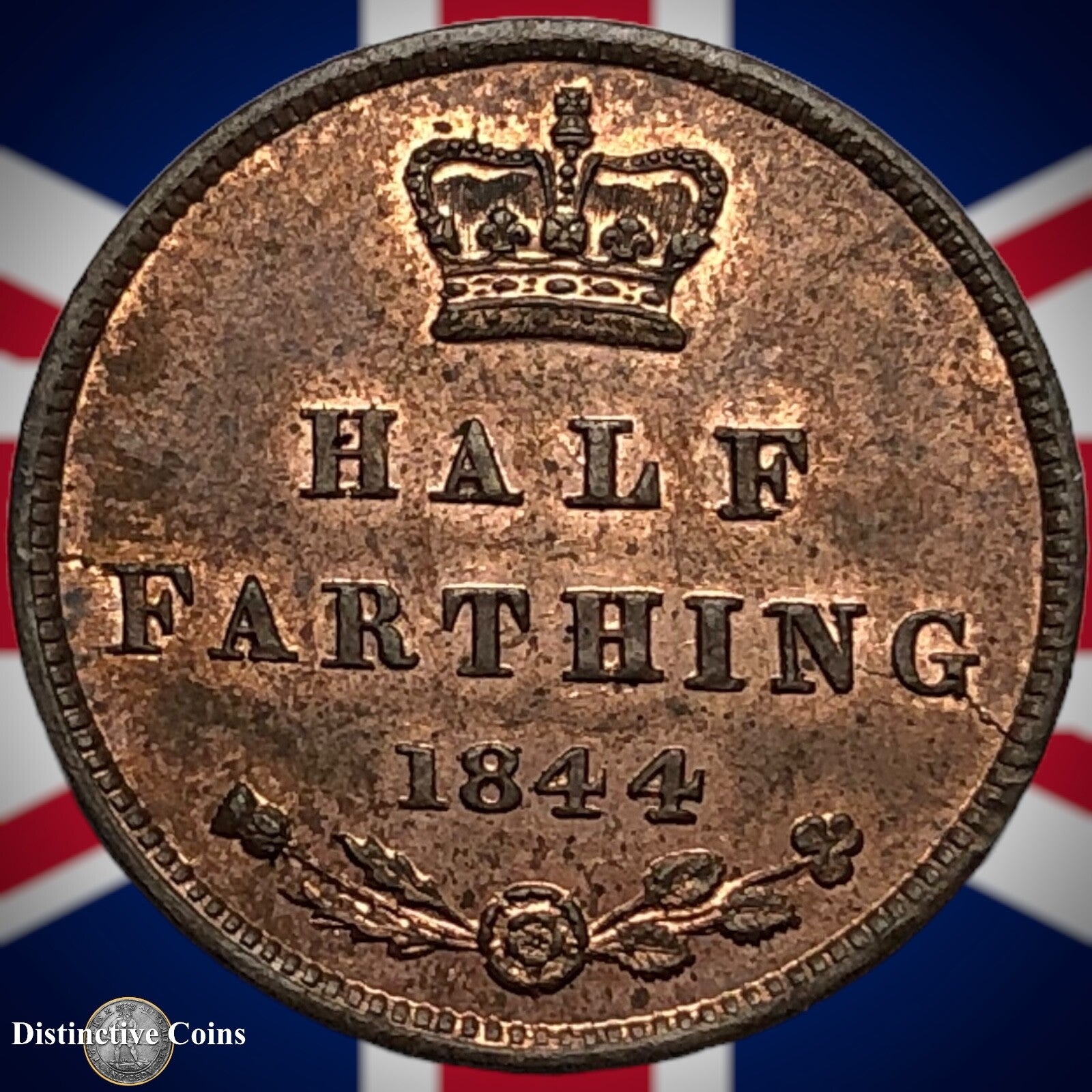Great Britain 1844 Half Farthing 1/2 Penny GB3130